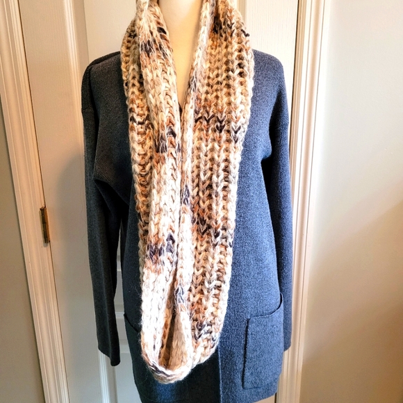 Finity Naturals SZ S, Women's Slate Blue Merino Wool/Polyester Blend Cardigan - Picture 13 of 15